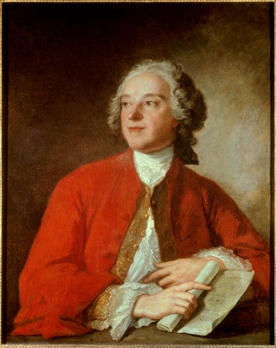 Portrait de Pierre Augustin Caron de Beaumarchais (1732 - 1799) écrivain et dramaturge français - Peinture de Jean Marc (Jean-Marc) Nattier (1685-1766) - Paris, Comédie Française - Jean Marc Nattier