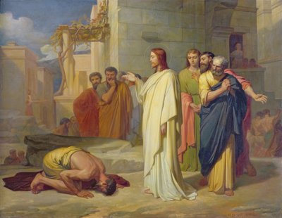 Jésus guérissant le lépreux, 1864 - Jean Marie Melchior Doze