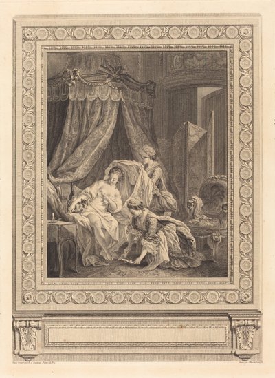 Le lever - Jean Massard after Pierre Antoine Baudouin