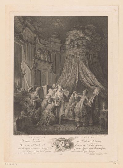 Jeune femme portée à son lit - Jean Michel Moreau