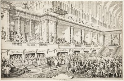 Serment de Louis XVI lors de son investiture - Jean Michel Moreau