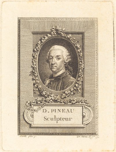 D. Pineau, sculpteur - Jean Michel Moreau after Pierre Paul Merelle
