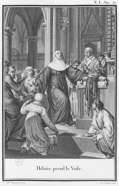 Héloïse prenant le voile, illustration de 