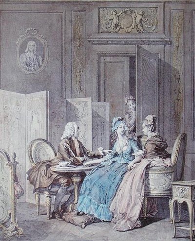 La déclaration de grossesse, 2e moitié du XVIIIe siècle, gravée par Pietro Antonio Martini (1739-97) - Jean Michel the Younger (after) Moreau