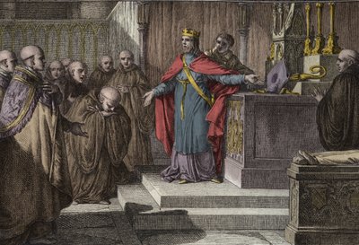 Hugues Capet (941-996) rétablit les élections canoniques : le roi des Francs permet aux moines d