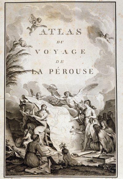 Page de titre de « Atlas du voyage de La Pérouse » (Jean-François Galaup, Comte de La Pérouse) - Jean Michel the Younger Moreau