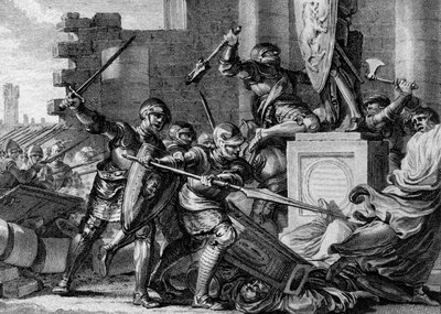 Guerre contre les Saxons, 772 : destruction du temple et de l