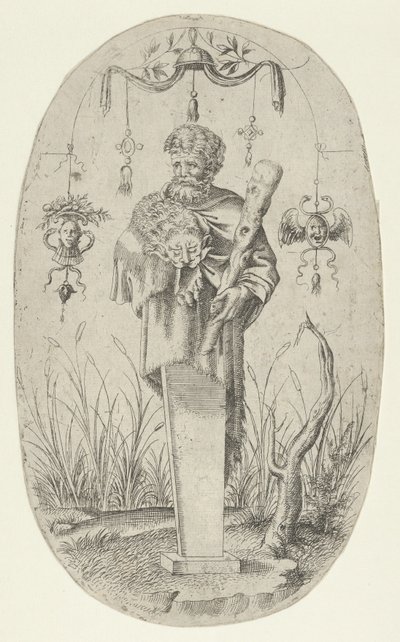 Hercule avec sa massue - Jean Mignon