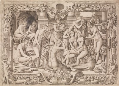 Femmes se baignant - Jean Mignon