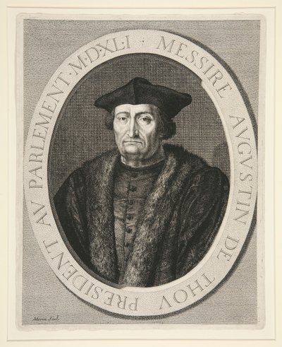 Augustin de Thou, Président du Parlement de Paris de 1535 à 1544 - Jean Morin