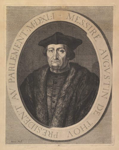 Augustin de Thou, président au Parlement - Jean Morin