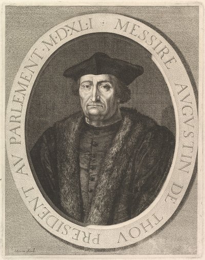 Augustin de Thou, président au Parlement - Jean Morin