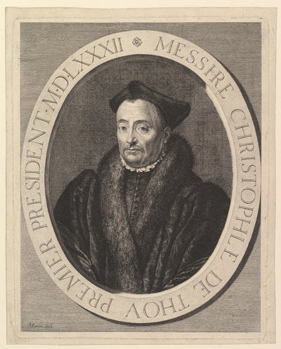 Christophe de Thou, premier président au Parlement - Jean Morin