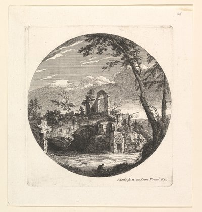 Les Ruines au fond - Jean Morin