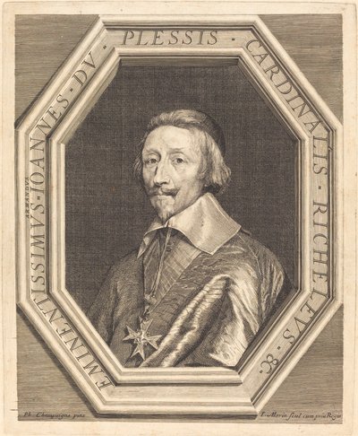 Cardinal Richelieu - Jean Morin after Philippe de Champaigne