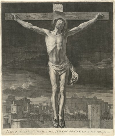 Le Christ mourant sur la croix - Jean Morin, after Philippe de Champaigne
