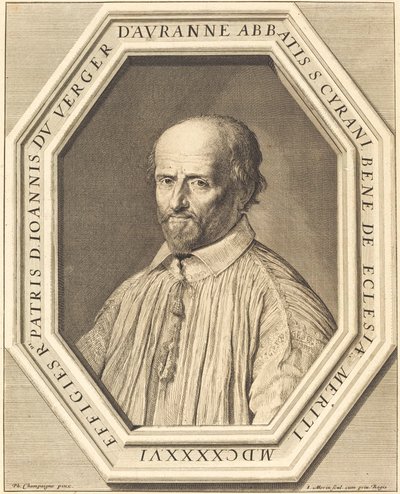 Jean Verger de Hauranne - Jean Morin after Philippe de Champaigne