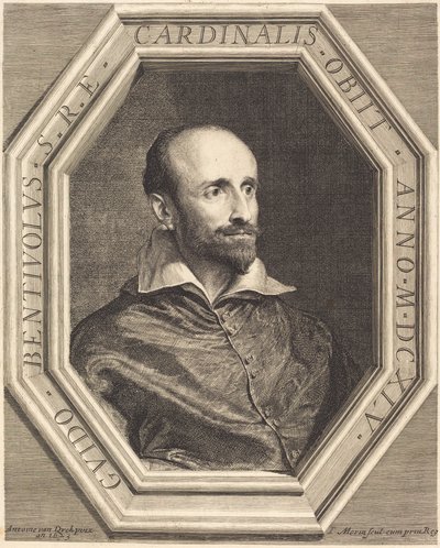 Cardinal Guido Bentivoglio - Jean Morin, after Sir Anthony van Dyck