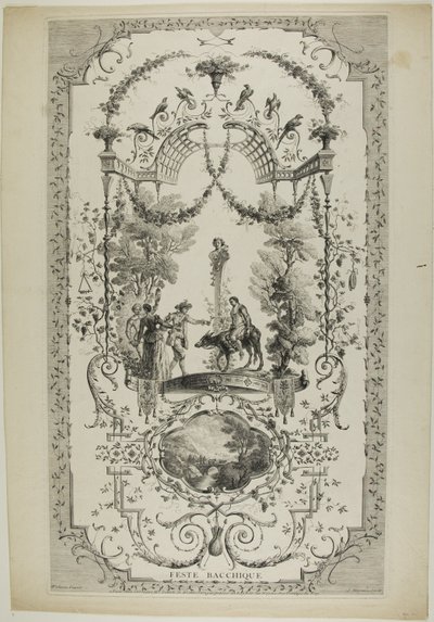 Feste Bacchique, plate 97 from " L