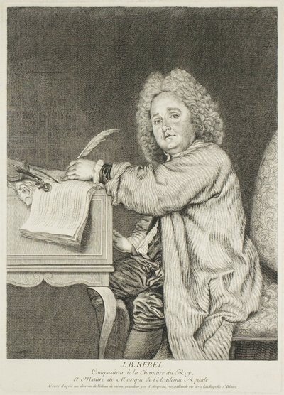 Portrait de Jean-Féry Rebel, compositeur du roi - Jean Moyreau