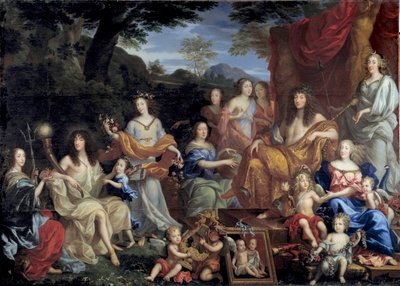 Louis XIV et sa famille déguisés en figures mythologiques - Jean Nocret