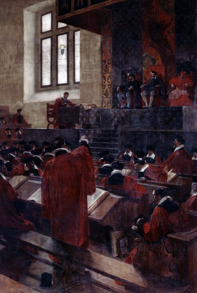 Anne du Bourg et Henri II au Parlement de Paris, 10 juin 1559 - Jean Paul Laurens