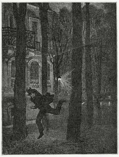 Prisonnier en fuite - illustration de Histoire d’un crime, 19ème siècle - Jean Paul Laurens