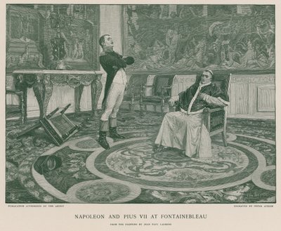 Napoléon et Pie VII à Fontainebleau - Jean Paul Laurens