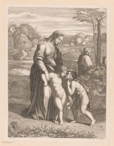 Sainte Famille avec Jean-Baptiste - Jean Pesne