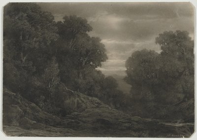 Paysage avec arbres - Jean Philippe George