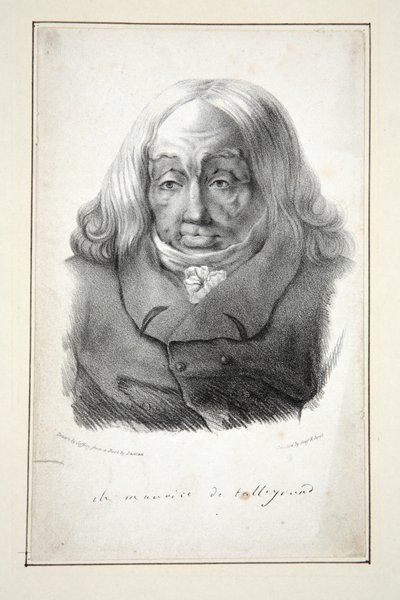 Portrait de Talleyrand, âgé de 79 ans, pub.1835 (gravure) - Jean Pierre (after) Dantan