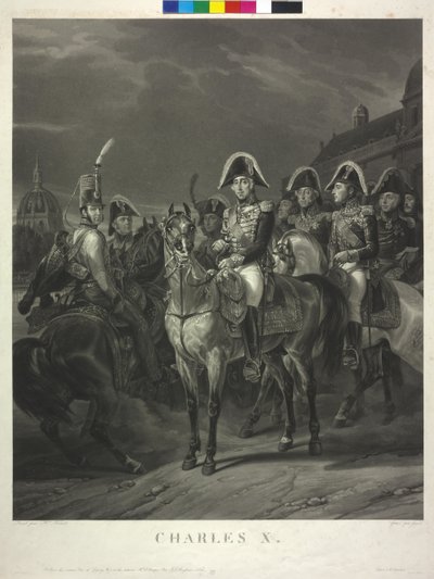 Roi de France Charles X - Jean Pierre Marie Jazet