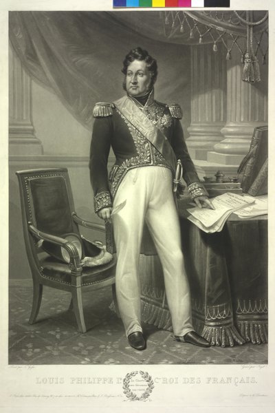 Roi des Français Louis-Philippe - Jean Pierre Marie Jazet