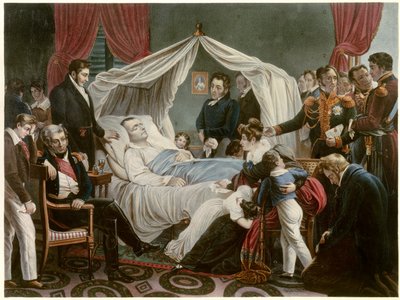 La Mort de Napoléon, 5/05/1821 à Sainte-Hélène - Jean Pierre Marie Jazet