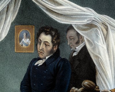 La mort de Napoléon, 5/05/1821 à Sainte-Hélène (détail représentant Louis Étienne Saint Denis dit 
