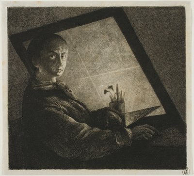 Autoportrait - Jean Pierre Norblin de La Gourdaine