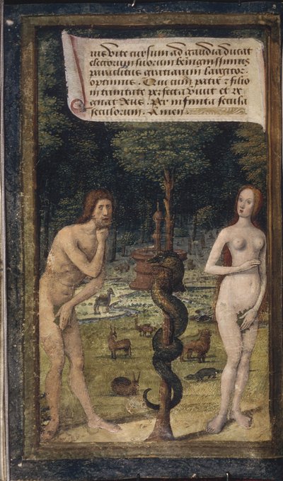Adam et Ève de Lettres bâtardes - Jean Poyet