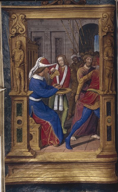 Pilate se lave les mains de Lettres bâtardes, ca 1490-1510 - Jean Poyet