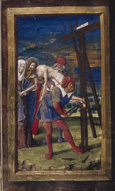 La Descente de Croix des Lettres bâtardes, vers 1490-1510 - Jean Poyet