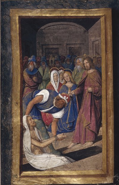 La Résurrection de Lazare des Lettres bâtardes, ca 1490-1510 - Jean Poyet