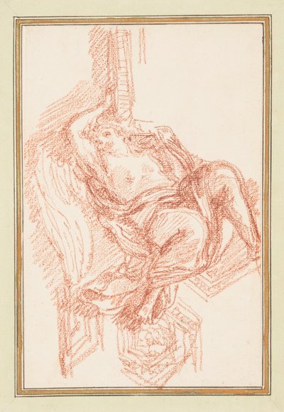 Détail de plafond avec figure masculine ailée - Jean Robert Ango