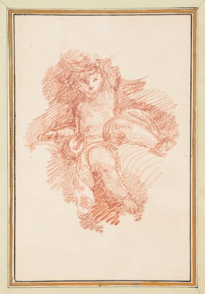 Putto assis - Jean Robert Ango