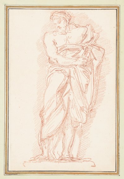 Figure masculine debout portant un himation - Jean Robert Ango