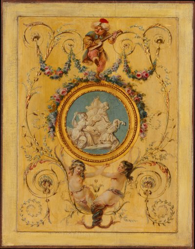 Panneau de porte du Cabinet Turc du Comte d