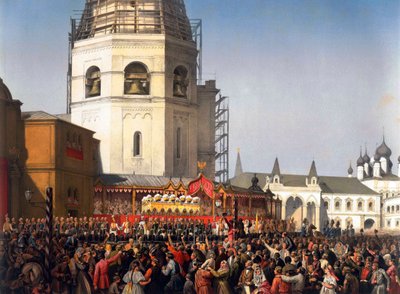 Procession après le couronnement du tsar Alexandre II de Russie, Moscou, 1856 - Jean Sorieul