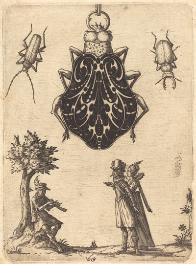 Conception pour un pendentif en forme de scarabée - Jean Toutin