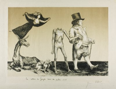 Le retour de Goya dans sa patrie - Jean Veber