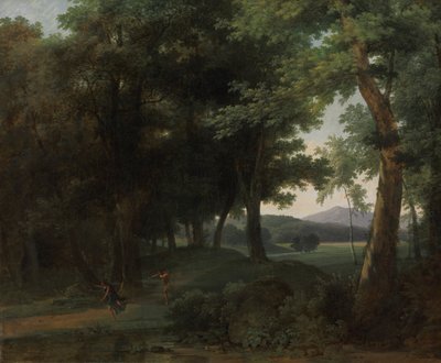 Une Forêt avec Apollon et Daphné - Jean Victor Bertin