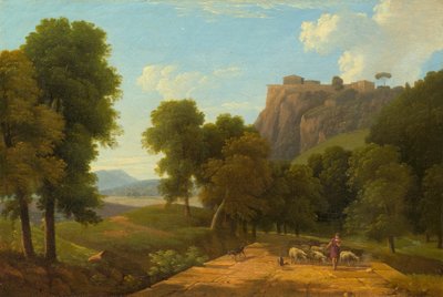 Berger avec son troupeau, vers 1820 - Jean Victor Bertin