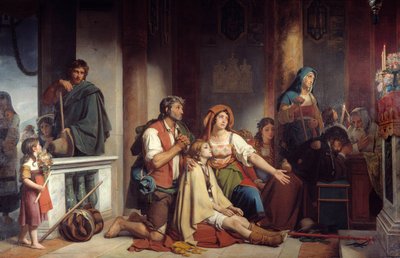 Le vœu à Notre-Dame. Groupe d